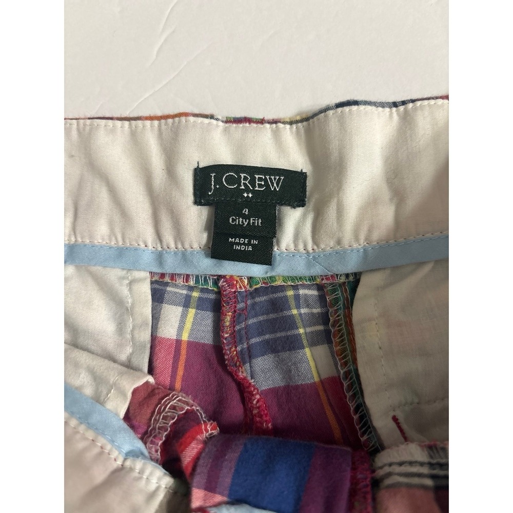 J.Crew Vintage Plaid City Fit Shorts (sz. 4) - Picture 4 of 8